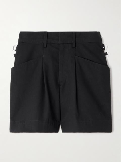 Isabel Marant Fairy Pleated Cotton-canvas Shorts