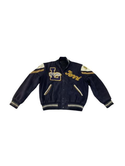 Other Designers Vintage - Rare 80s Varsity Wildcat Big Patches Logo Quilted Inner