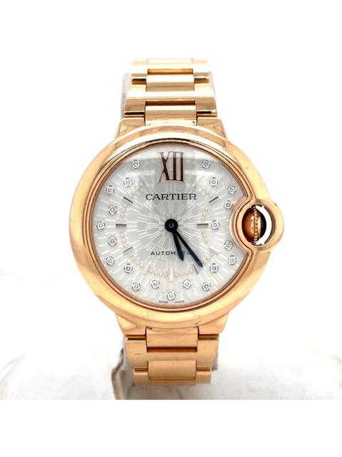 Pre-owned Cartier Ballon Bleu Automatic Silver Dial Ladies Watch WGBB0054