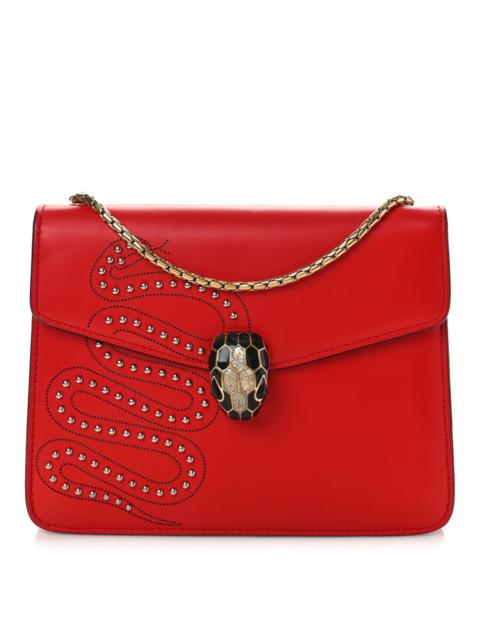 BVLGARI Bvlgari Serpenti Forever Studded Flap Shoulder Bag