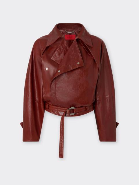 Ferrari Waxed leather blouson