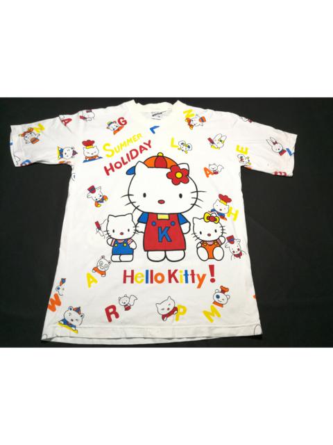 Other Designers Vintage - Hello Kitty Cartoon All Over Printed Cute Graphic Tee