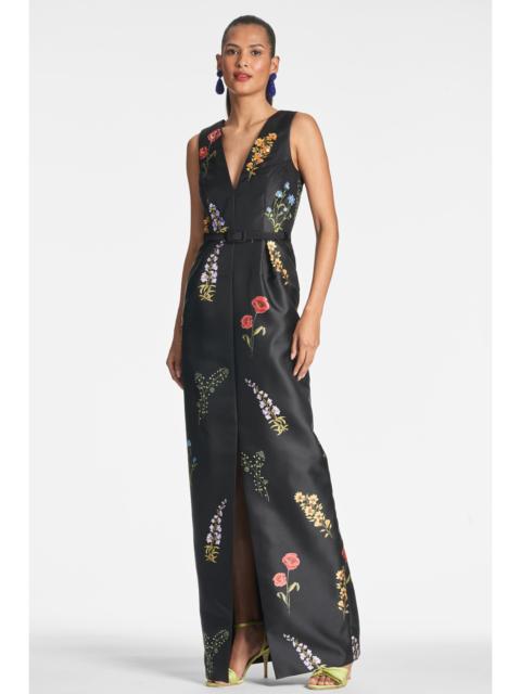 SACHIN & BABI Marsden Gown - Noir Bouquet