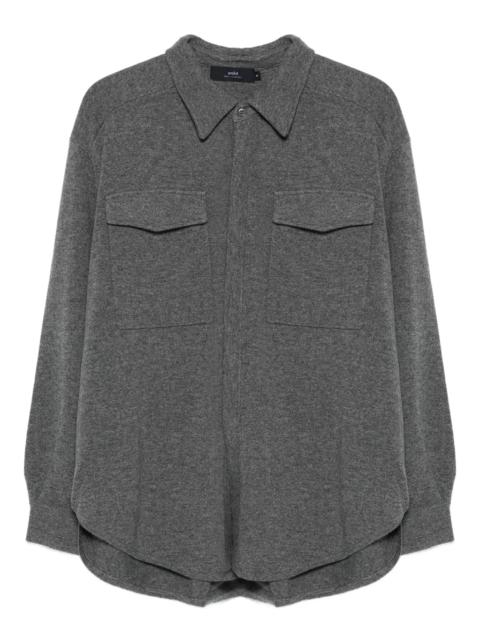arch4 double-pocket cashmere shirt jacket