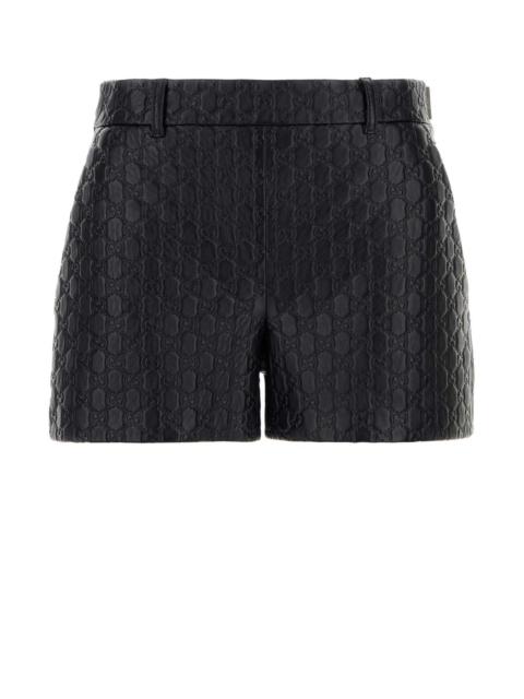 GUCCI Gucci Women Black Leather Shorts