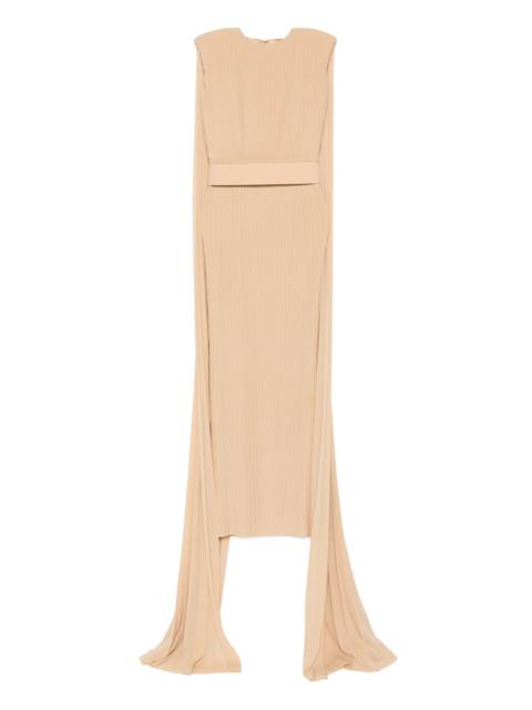 SOLACE LONDON Solace London Pleated Cape Maxi Dress