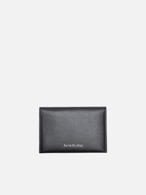 Acne Studios Folded leather wallet - Black