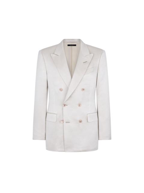 TOM FORD TEXTURED PEACHED SATIN JACKET