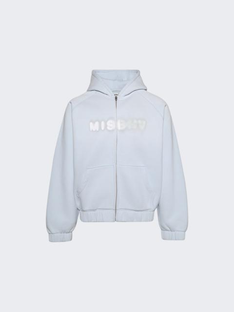 MISBHV Community Ocean Washed Zipped Hoodie Blue