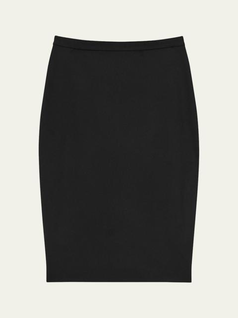 Theory Traceable Wool Knee-Length Pencil Skirt