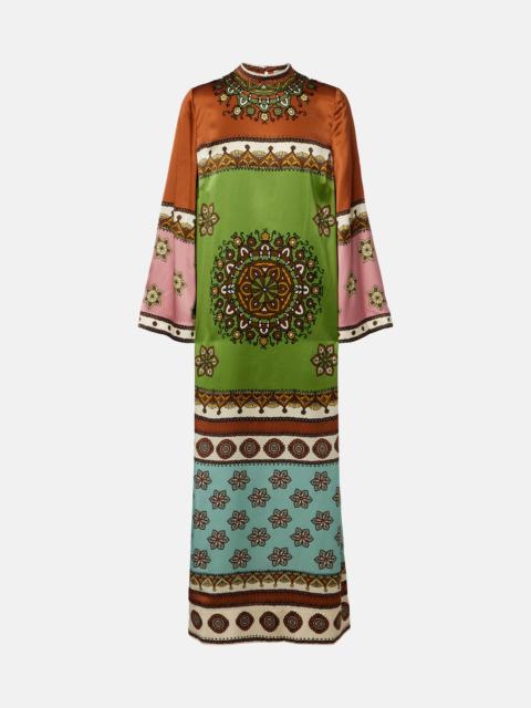 ALÉMAIS Contina silk maxi dress