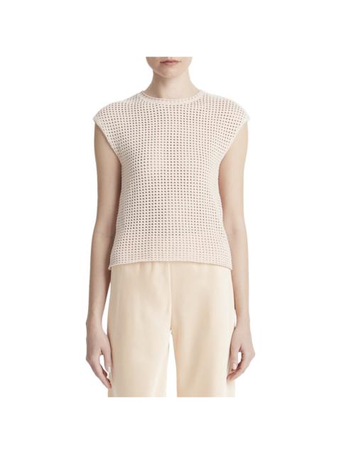 Vince Vince Mesh Stitch Crew Top