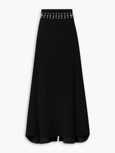 rabanne Cutout embellished cady maxi skirt