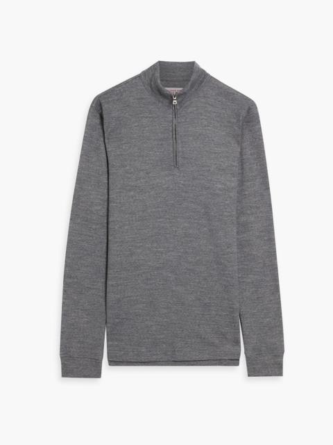 ORLEBAR BROWN Neilson wool-blend half-zip sweatshirt