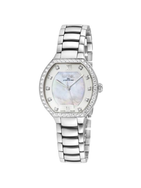 Other Designers Gevril Lugano Diamond Mother of Pearl Dial Ladies Watch 14241B