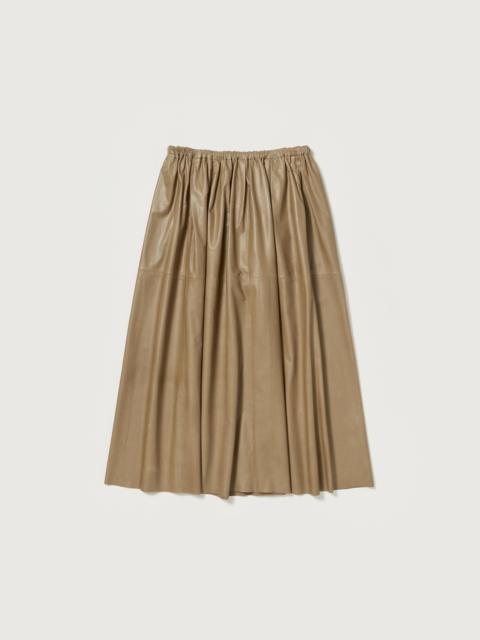 AURALEE FINE BABY CALF GATHER SKIRT