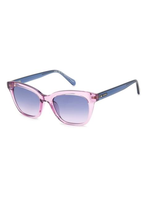 Other Designers Fossil Blue Gradient Cat Eye Ladies Sunglasses FOS 2126/G/S 0789/I4 51