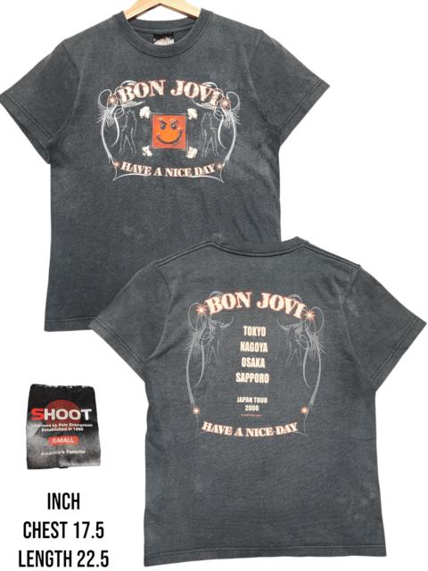 Other Designers Vintage Bon Jovi Boxy Faded Sun Distress Japan Tour