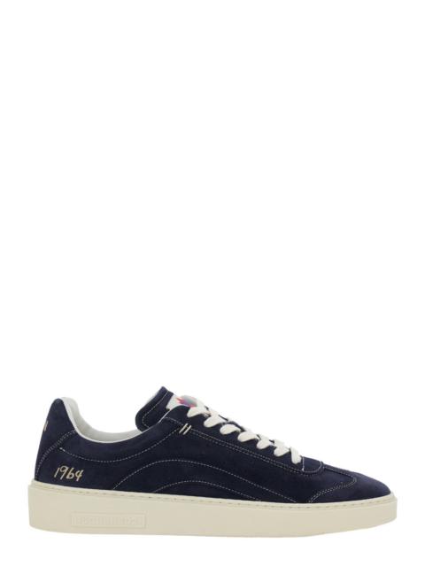 DSQUARED2 Dsquared2 Men Blue Low Top Sneakers With Logo Patch On The Tongue And Logo Lettering On The Heel In 