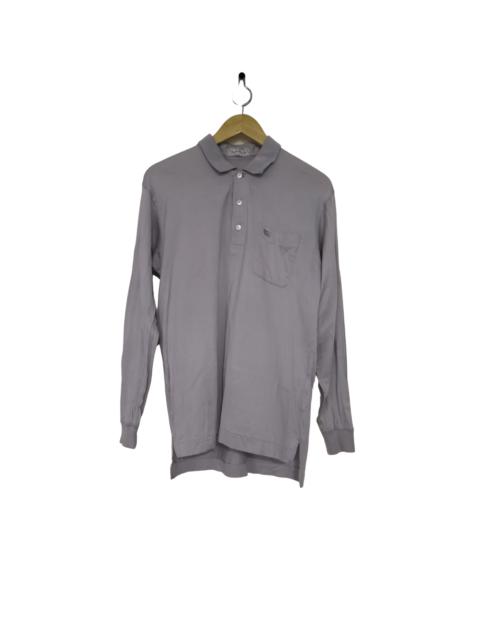 Burberry Vintage Burberry Sea Island Cotton Long Sleeve Polo