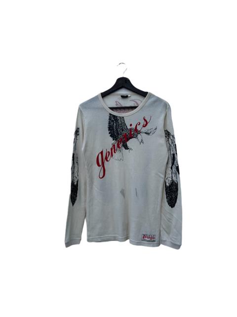 Other Designers Japanese Brand - VINTAGE ROUGH LONG SLEEVE INDIAN GENENICS BIG LOGO