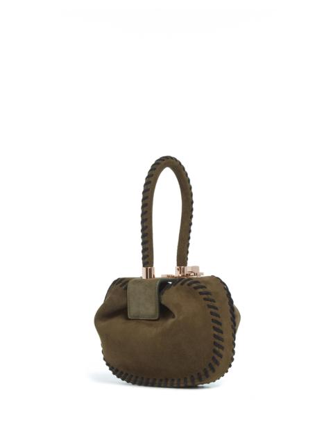 GABRIELA HEARST Whipstitch Demi Bag in Olive Suede