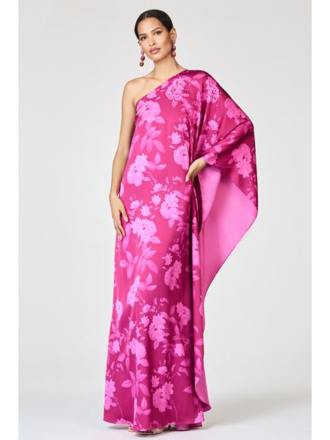 SACHIN & BABI EMBELLISHED DEMI GOWN - RHODOLITE ROSES