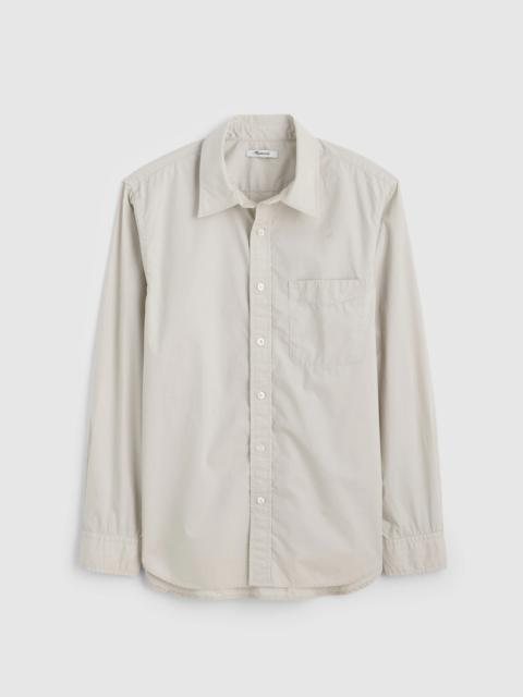 Madewell Button-Up Shirt in Crisp Poplin