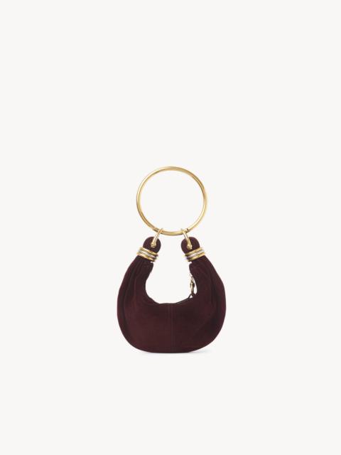 Chloé MINI BRACELET HOBO BAG IN SUEDE LEATHER