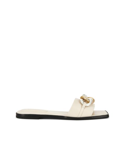 SIMKHAI Arlo Chain Leather Flat Slide