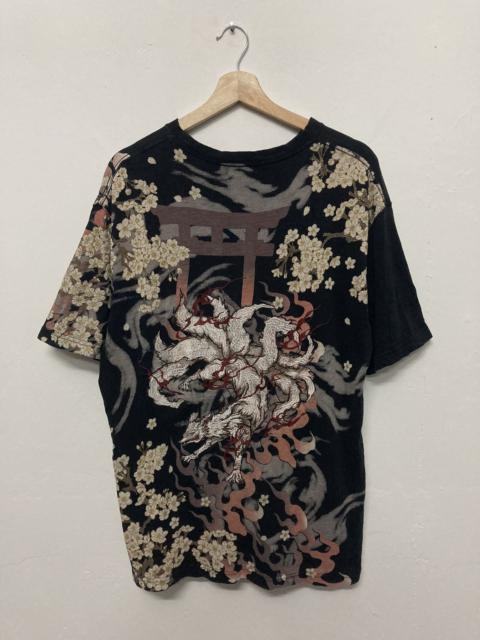 Other Designers Japanese Brand - Nine Tail Fox Embroidery Design Japanese Tradition T shirt