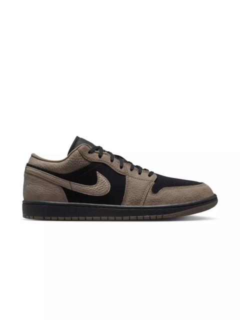 Jordan 1 Low SE "Black/Olive Grey/Lt Wild Mango" Men's Shoe