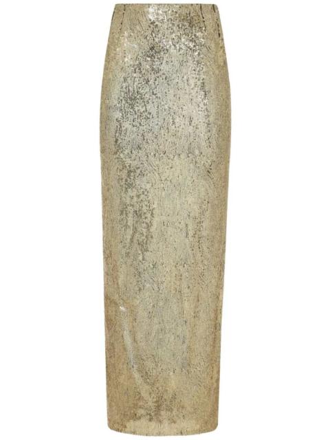 Dolce & Gabbana Long Sequined Skirt