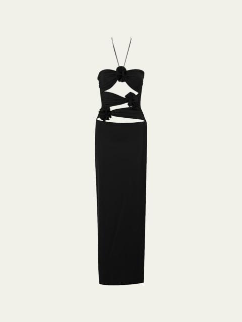 MAYGEL CORONEL Veranera Cutout Halter Maxi Dress