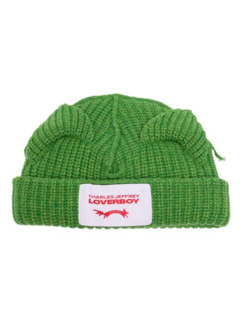 CHARLES JEFFREY LOVERBOY CHUNKY EARS BEANIE (GREEN)