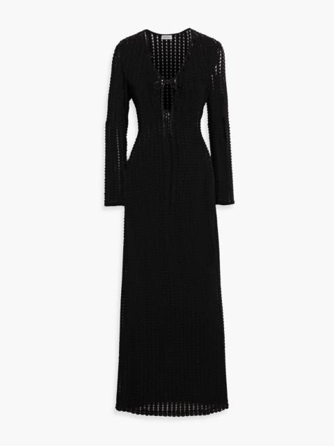 SIMKHAI Elton open-knit maxi dress