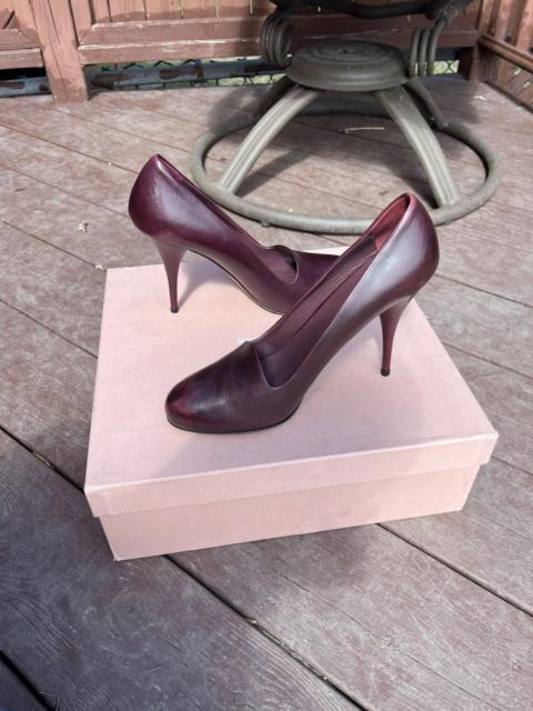 Miu Miu Miu Miu Burgundy Pumps