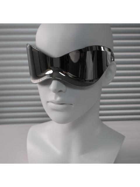 Other Designers Japanese Brand - Avant Garde Futuristic Oversized Sliver Sunglasses Unisex OS