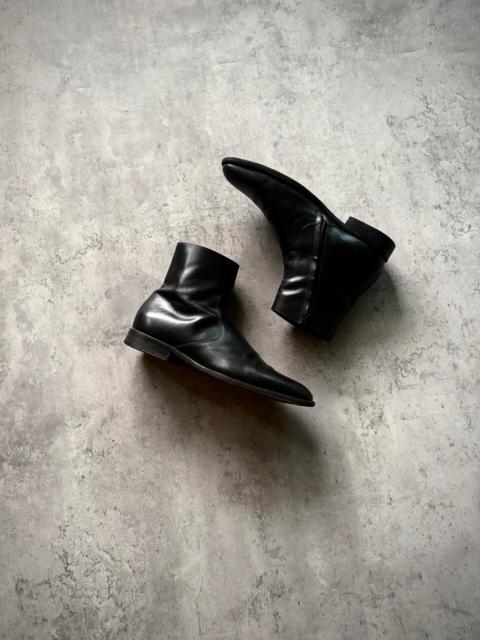SAINT LAURENT Saint Laurent Paris 13AW Black Leather Side Zip Chelsea Boots by Hedi Slimane