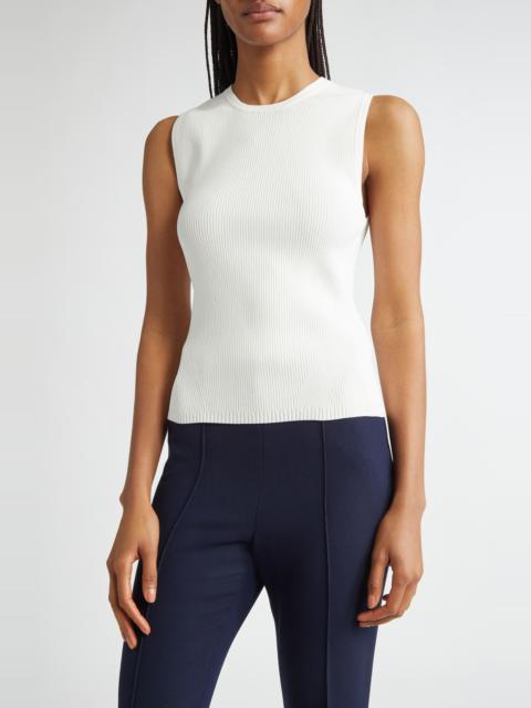 VERONICA BEARD Veronica Beard Rib Sweater Tank in Off White at Nordstrom