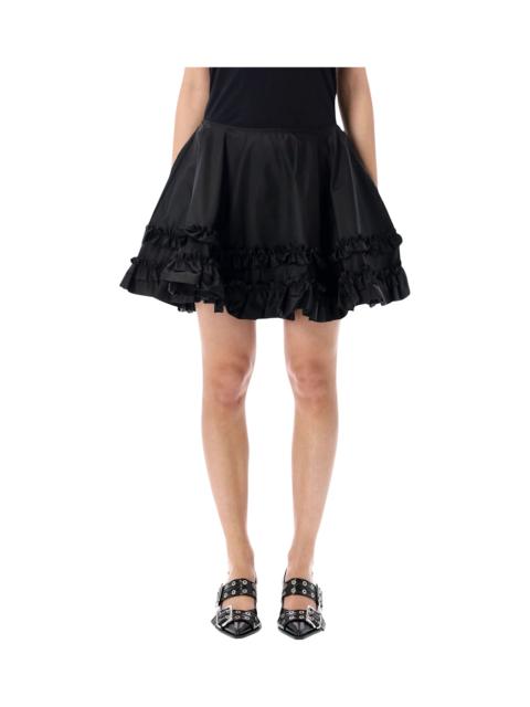 GANNI Ganni Duchesse Nylon Mini Skirt