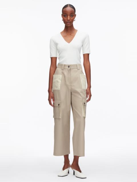 3.1 Phillip Lim Two-Toned Cropped Cargo Pants