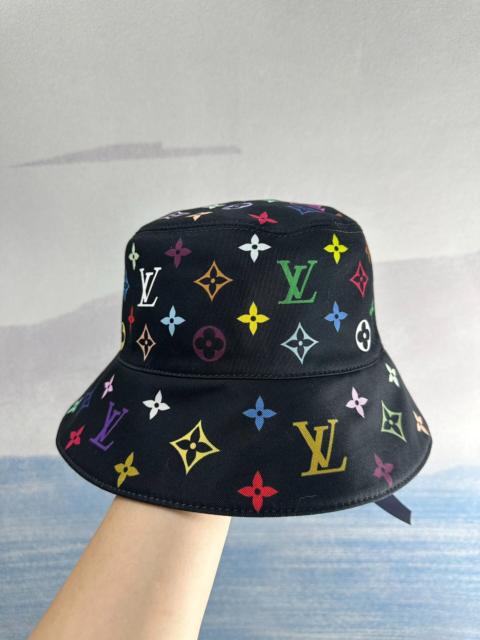 Louis Vuitton Louis Vuitton Takashi Murakami Black Multicolor Bucket Hat