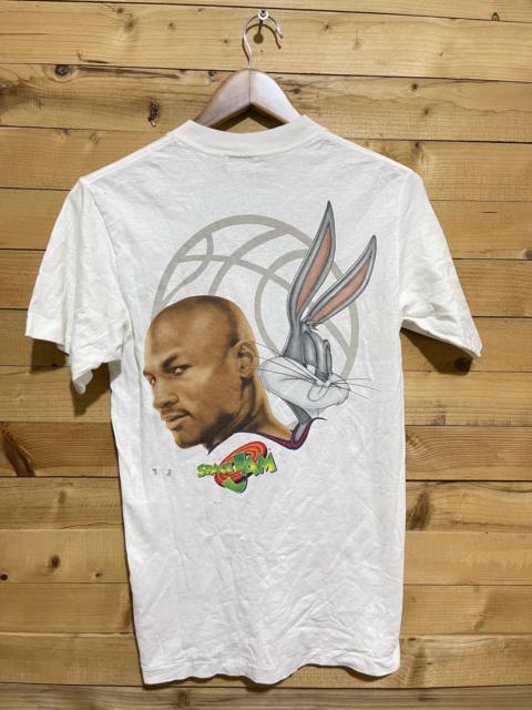 Other Designers Vintage 1995 space jam x michael jordan distressed tshirt
