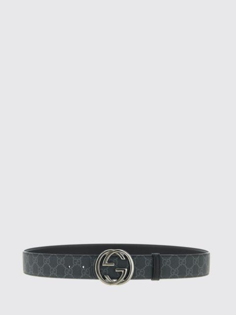 GUCCI Gucci Men Reversible Gg Synthetic Leather Belt Gucci