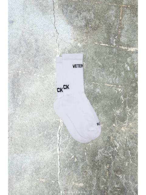 White Logo Socks