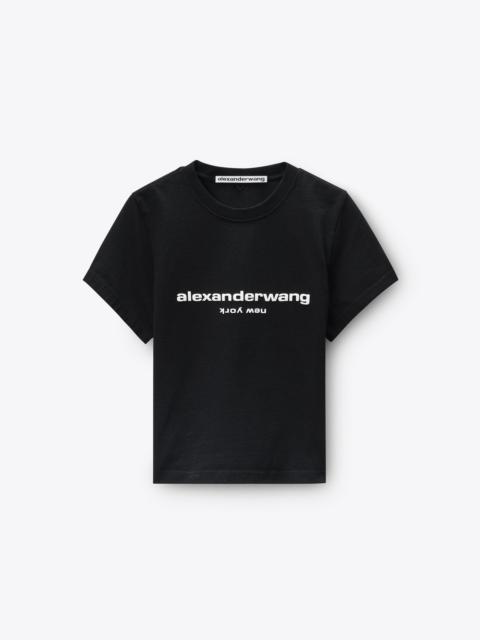 Alexander Wang Puff Logo Shrunken Tee