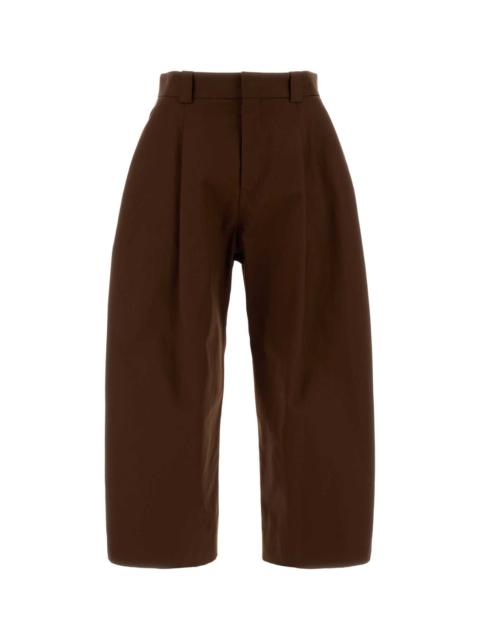 BALENCIAGA Balenciaga Men Chocolate Cotton Wide-Leg Pant
