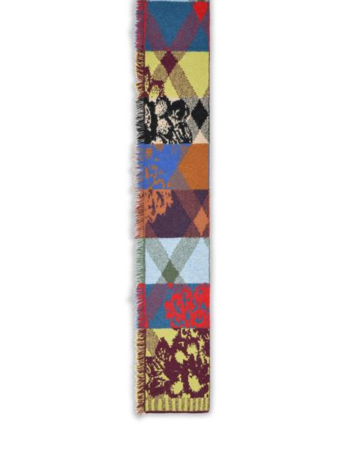Dries Van Noten Dries Van Noten 'Mati' Multicolor Wool Blend Scarf Men