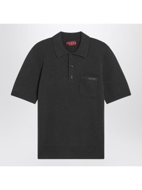 GUCCI Gucci Military Green Wool And Cashmere Polo Men